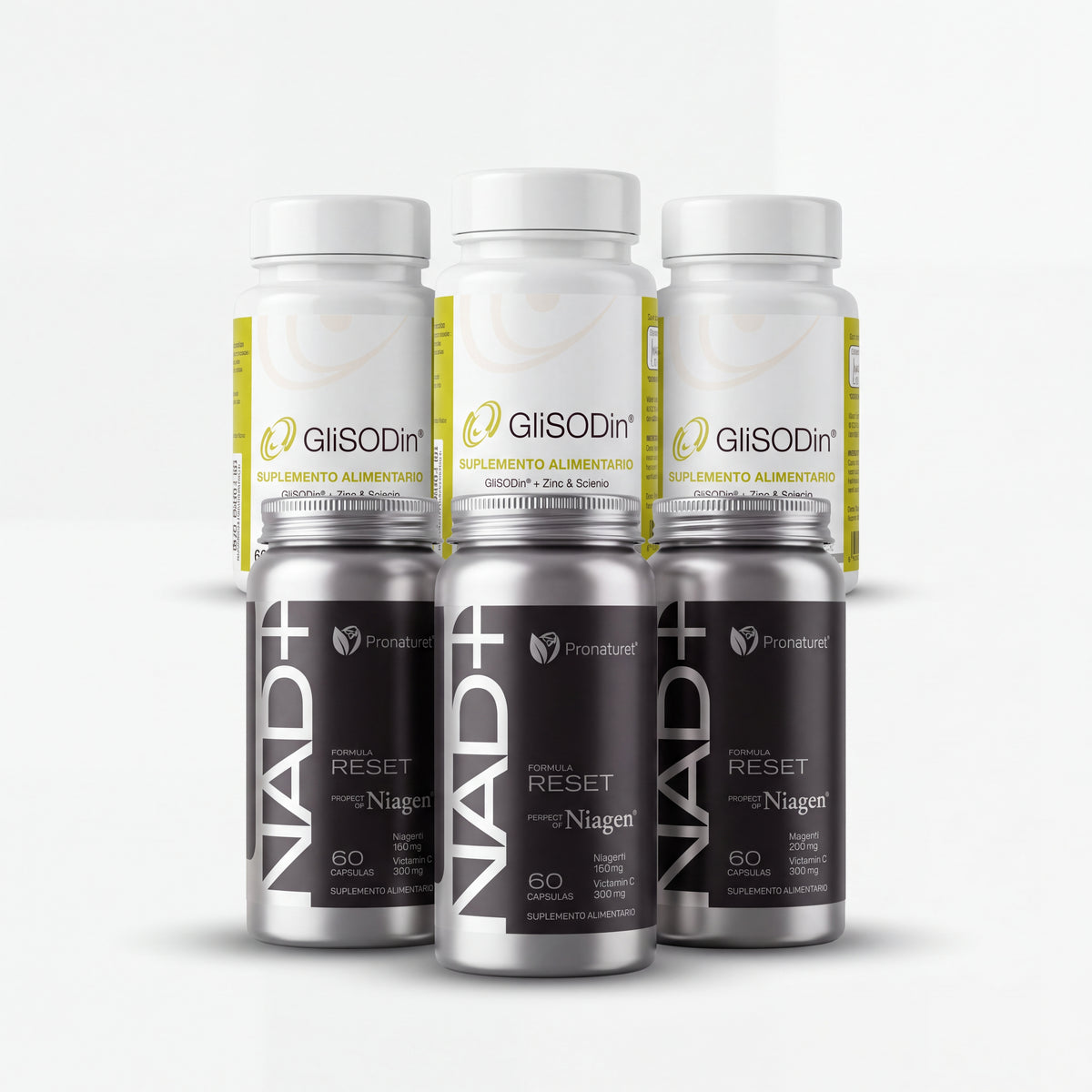 Pack GliSODin + NAD+ RESET (3+3 unidades)
