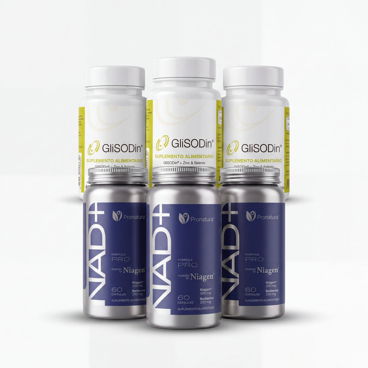 Pack GliSODin + NAD+ PRO (3+3 unidades)